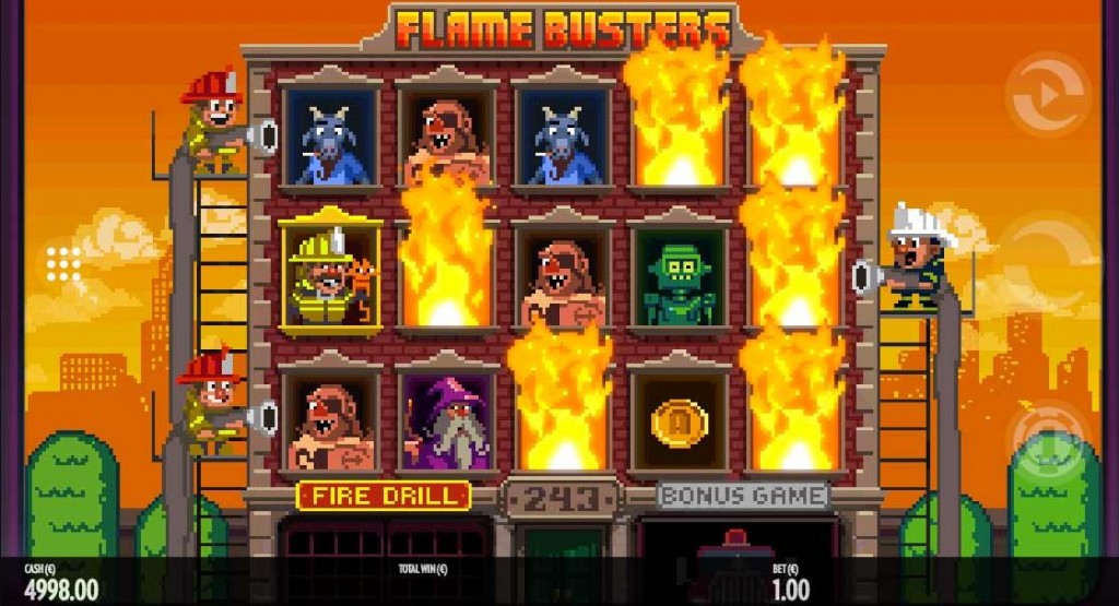 bulding on fire flamebusters gameplay